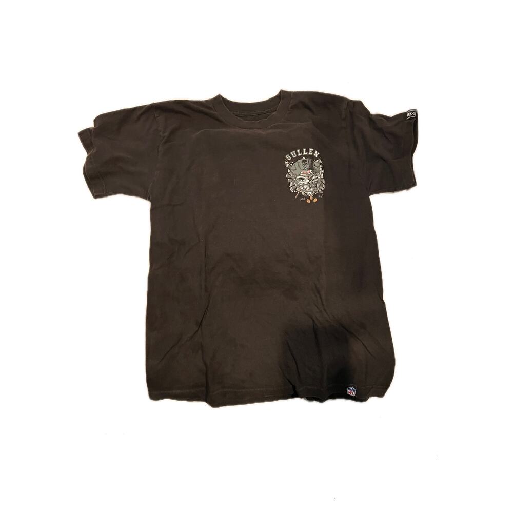 Sullen Art Collective Football Skull Black T-Shirt Mens Large
